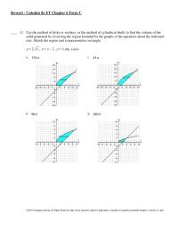 Chapter 6 The region bounded by the given curves is rotated about the specified axis