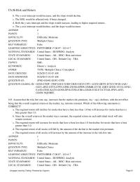 Finance Chapter 6 Grett as Portfolios required Return Will Increase More Than