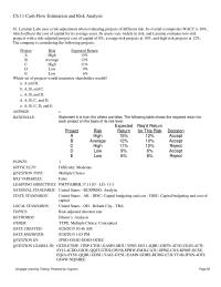 Finance Chapter 11 However The Coefficient Variation Adjusts For Differences