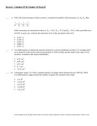 Chapter 14 Find equations for the tangent plane and the normal line&nbsp;