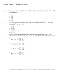 Chapter 15 Evaluate the integral where and with respect to x