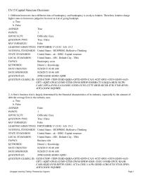 Finance Chapter 15 Different borrowers have different risks of bankruptcy