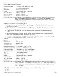 Finance Chapter 15 Minimize The Cost Equity RSD Minimize The