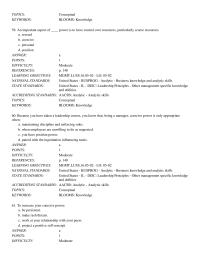 Chapter 5 Which of the following do you need to increase your legitimate