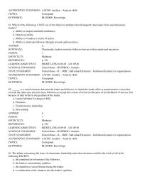 Chapter 9 Which of the following is NOT one of the behavior attributes