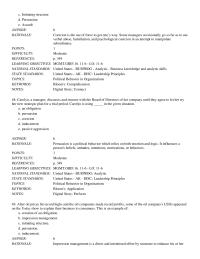 Management Chapter 11 What is best exemplified by Valencia’s behavior