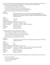 Management Chapter 14 The report issued about a major packaging defect showed