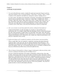 Economics Chapter 8 Homework Thus Adverse Selection Not Severe Problem 19