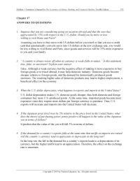 Economics Chapter 17 Homework British Pound And The Dollar Increased From