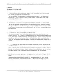 Economics Chapter 21 Homework Thus Too Offset The Increase Financial Frictions