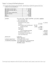 Chapter 6&nbsp;Using the following data taken from Connor Inc., determine