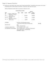 Chapter 16 On the basis of the details of the common stock account