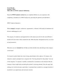 SWot analysis Tyrus