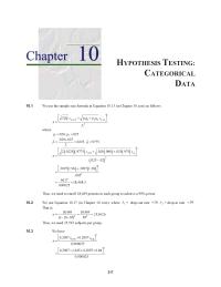 Accounting Chapter 10 Homework Test For Heterogeneity Because Table 1023