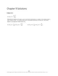Mechanical Engineering Chapter 9 Homework&nbsp;Differentiable the equation of the elastic&nbsp;