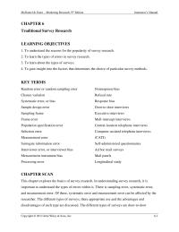 Sales Chapter 6 Homework Exhibit 65 Non internet Forms Survey Research 167