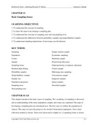 Sales Chapter 13 Homework Step Four Select Sampling Method Selection