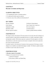Sales Chapter 17 Homework&nbsp;Pearson’s Product Moment Correlation