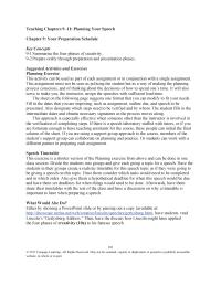 Communications Chapter 9 Homework Planning Schedule Task Target Date Speech Assignment