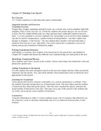 Communications Chapter 31 Homework Quick Tip Speakers Transitions Should Illuminate The