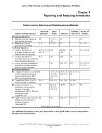Accounting Chapter 5 Homework Additional Information on Related Assignment Material