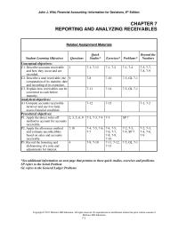 Accounting Chapter 7 Homework Formula For Computing Annual Interest Annual Time