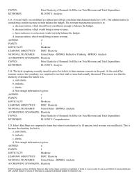 Economics Chapter 6 A recent study on enrollment at a liberal arts college
