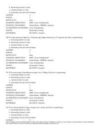 Economics Chapter 7 For Roadside Seller Apples The Long run May