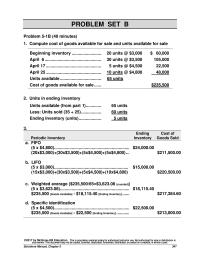 Accounting Chapter 30 Homework May Inventory Balance 150 300 45000 150