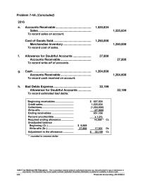 Accounting Chapter 42 Homework Mar Bad Debts Expense Allowance For