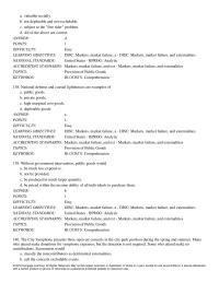 Economics Chapter 15 National defense and coastal lighthouses are examples of