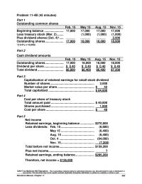 Accounting Chapter 63 Homework Earnings Per Share 15364 Net Income Weighted average