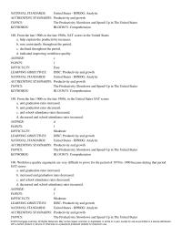 Economics Chapter 24 The Production Function Upward sloping line From The Origin