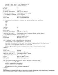 Economics Chapter 29 What is the maximum amount by which the money supply