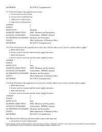Economics Chapter 30 When interest rates increase, banks will normally