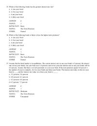 Banking Chapter 5 Suppose The Two year Bond Has Annual Interest