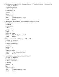 Banking Chapter 6 Present Value other factual 20 Suppose You Buy Inflation indexed Bond