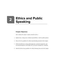 Communications Chapter 2 Homework Recognizing The Ethical Problem With The Senators