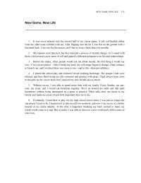 Communications Chapter 5 Homework New Life Follows Narrative Structure After Explaining