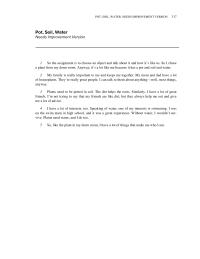 Communications Chapter 5 Homework Her Central Idea that The Plant Like Her