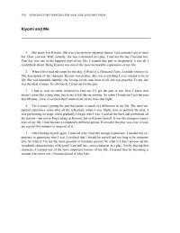 Communications Chapter 5 Homework Kiyomi And Commentary Narrative