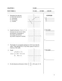 Mathematics Chapter 2&nbsp;Write an equation for a function that has the shape of