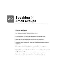 Communications Chapter 20 Homework Classroom Speech Deliberation Worksheet From