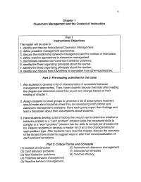 Special Education Chapter 1 Chapter 1 According The Text When Student Engages Occasional