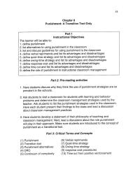 Special Education Chapter 8 One Disadvantage The Quiet time Strategy That Is