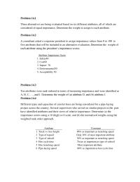 Civil Engineering Chapter 14 Homework Using The Same Attributes That Competing Entities