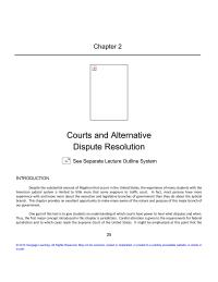 Business Law Chapter 2 Homework Courts And Alternative Dispute Resolution