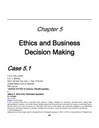 Business Law Chapter 5 Homework About four months after Skilling’s departure