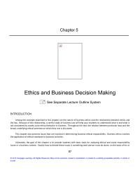 Business Law Chapter 5 Homework Short run Profit Maximization The Short Run Unethical