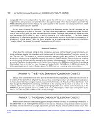 Business Law Chapter 5 Homework Lack Clarity What Ethical Standards Are Appropriate